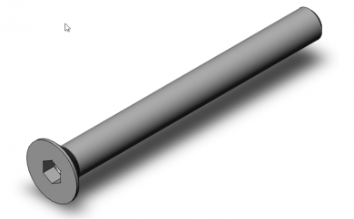 Senkschraube M6x50 DIN7991 r 