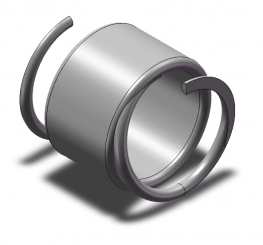 Druckfeder 0,9x9,5x35 