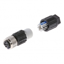 Steckverbinder Buchse 4p SACC-M12FS 