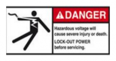 Ansi Warnschild Danger (groß) 