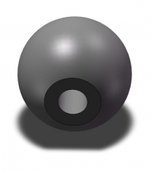 Kugelknopf DIN319-KT-16-B4-M 