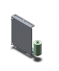 Abloesekante 4, gefederte Rolle 