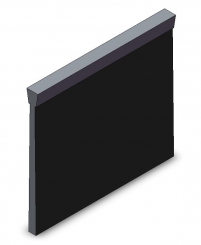 Bürste 57 flach 46x0.4 PA6;Typ SV5 