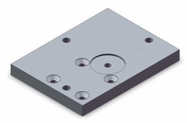 Platte 13x100x135 Adapter für Domino V12 