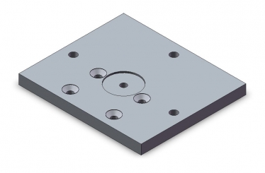 Platte 11x120x140 Adapter für Videojet D 