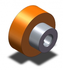 Walze 45x30 Anwalzrolle vulkanisiert 