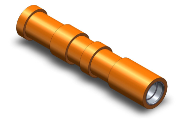 Walze 28,7x147 vulkanisiert mit Silikon 