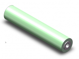 Walze 20x105 kompl;PUR-SR55 