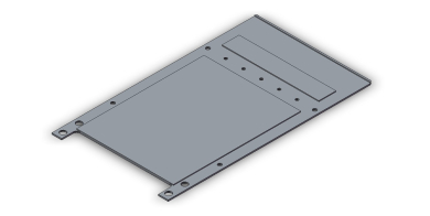 Blech 2x98x172,5 PTFE Beschichtung 