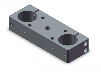 Platte 39x74x208 M8(4x); Ø6(4x)  *Ä* 