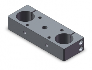 Platte 39x74x208 Ø9(2x) 