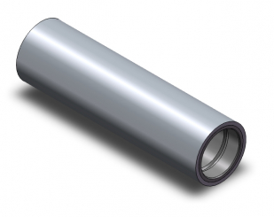 Rohr 25x89 8 kompl D25 teflonbeschichtet 