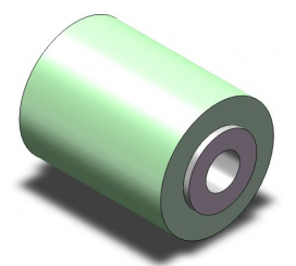 Walze 20x27 kompl;PUR-SR55 