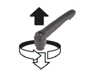 Klemmhebel M8x40 Gr.2 A2 